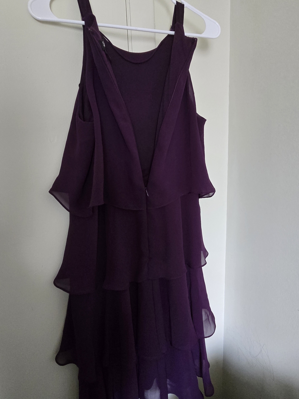 S.L. Fashions Ruffled Purple Dress - Picture 7 of 8